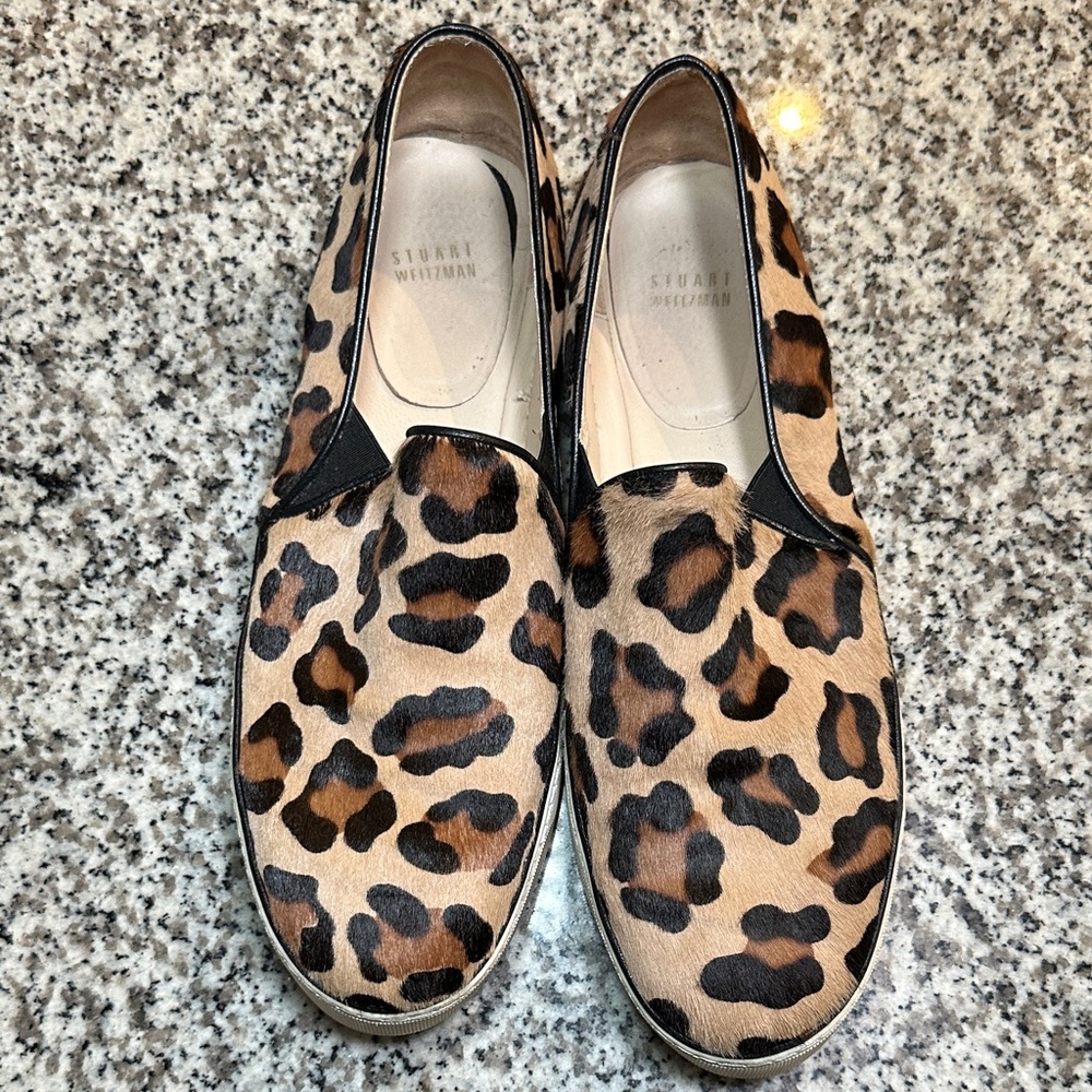 Stuart Weitzman Animal Print Loafers